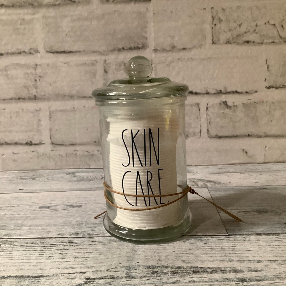 Rae Dunn Jar With Skin Care Cotton Rounds